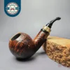 Peder Jeppesen Ida Noah Sandblasted Apple Estate Briar Pipe, Danish Estates