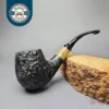 MBSD Briars by Piero Vitale Sandblasted Brandy w/ Zebrawood Briar Pipe, New