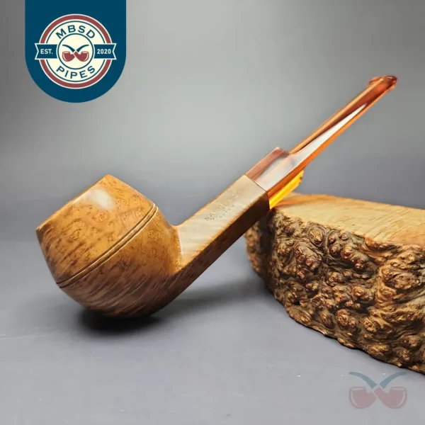 Savinelli Punto Oro Super 510 KS Smooth Bulldog Estate Briar Pipe, Italian Estates