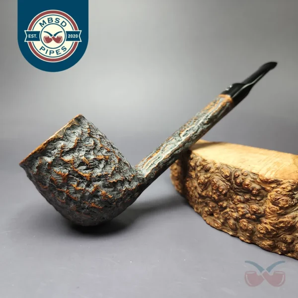 Thorburn Clark Special XL Rusticated Lumberman Estate Briar Pipe, English Estates