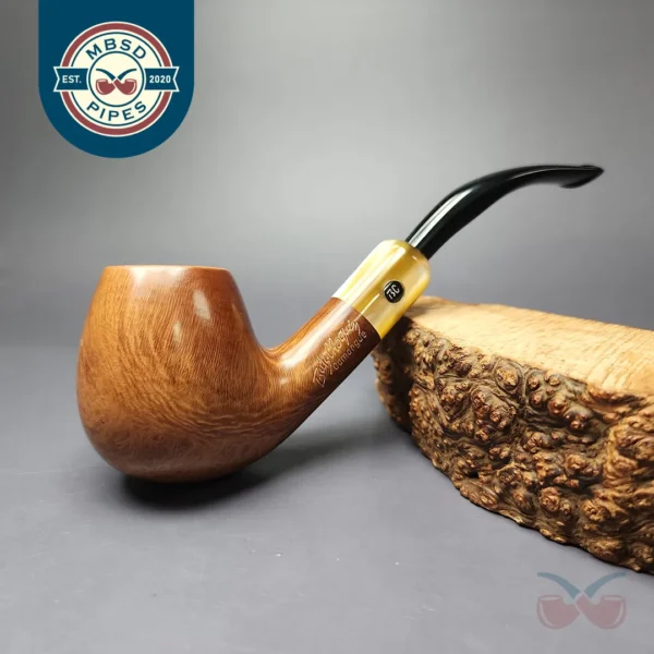 Butz-Choquin Camargue 1310 Smooth Bent Billiard Estate Briar Pipe, French Estates