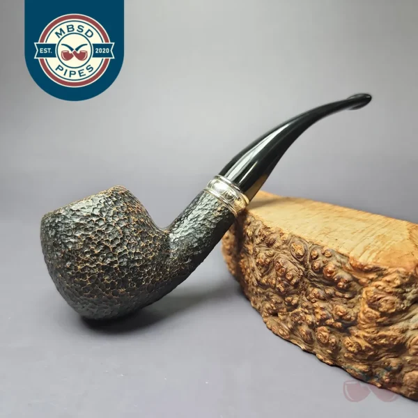 Savinelli Trevi 626 Rusticated Apple Estate Briar Pipe, Italian Estates, 6mm