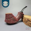 J Alan 2024 Contrast Sandblasted Volcano (2207) Estate Briar Pipe, Unsmoked