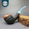 Ardor Urano Partially Rusticated Egg Estate Briar Pipe, Unsmoked