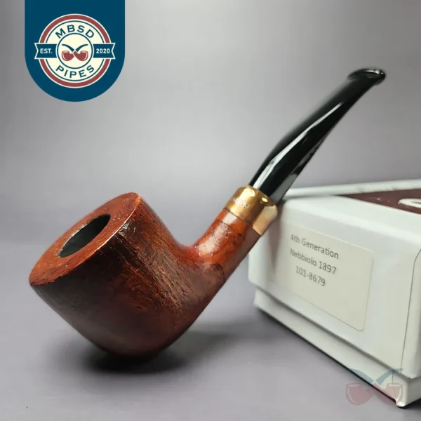4th Generation (by Ascorti) Forza Nebbiolo 1897 Sandblasted Dublin Estate Briar Pipe, Unsmoked