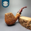 Volkan Phoenix Grade Sandblasted Brandy w/ Cumberland Estate Briar Pipe, Unsmoked