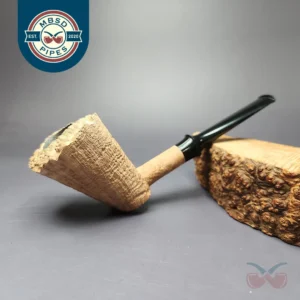 Pipe Tristan Natural Sandblasted Dublin Sitter Handmade Briar Pipe, New