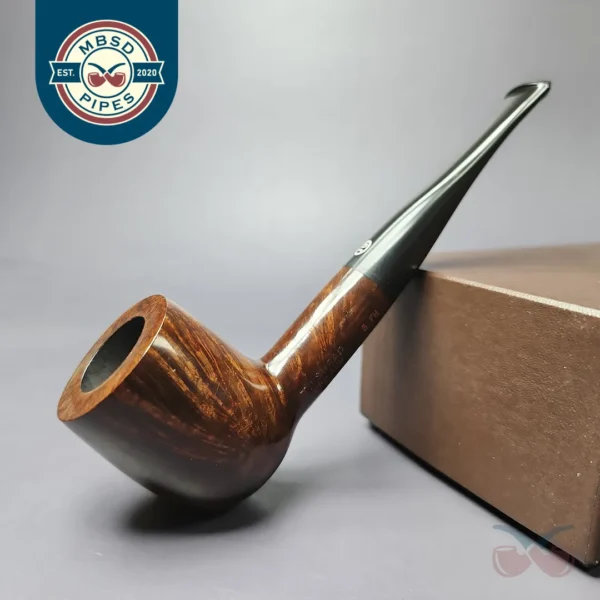 James Upshall Tilshead Group 5 Smooth Billiard Estate Briar Pipe, Unsmoked