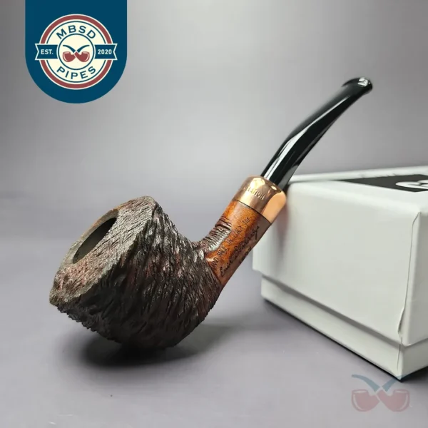 4th Generation (by Ascorti) Forza Grappa 1897 Rusticated Dublin Estate Briar Pipe, Unsmoked