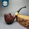 MBSD Briars by Piero Vitale Sandblasted Brandy w/ Boxwood Briar Pipe, New