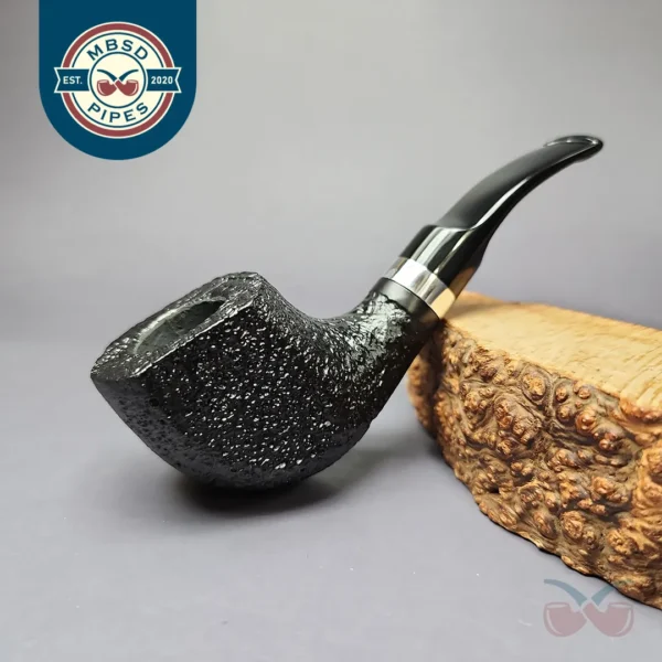 Morgan BlackJack 31 Sandblasted Panel Horn Briar Pipe, New