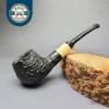 MBSD Briars by Piero Vitale Rusticated Author w/ Boxwood Briar Pipe, New