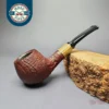MBSD Briars by Piero Vitale Vintage Sandblasted Author w/ Zebrawood Briar Pipe, New