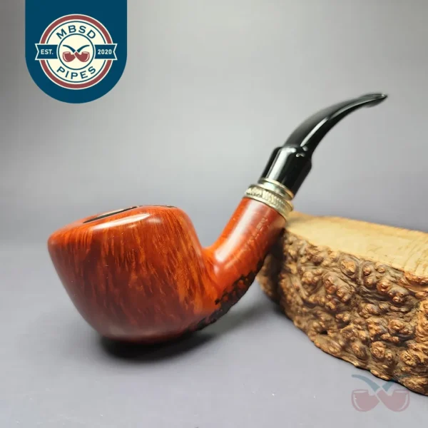 Vauen by Barontini 415 Partially Rusticated Dublin Estate Briar Pipe, Unsmoked, 9mm