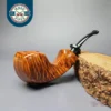 Mina Pipes Smooth Asymmetrical Blowfish Estate Briar Pipe, Unsmoked