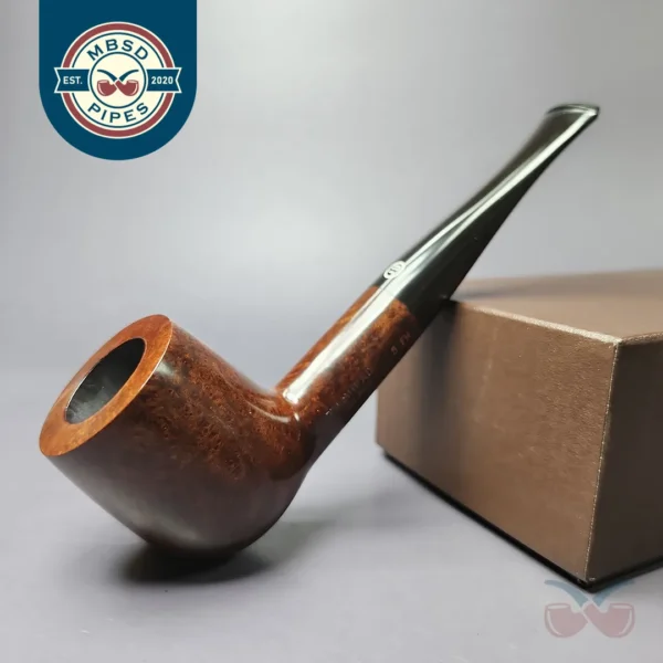 James Upshall Tilshead Group 5 Smooth Billiard Estate Briar Pipe, Unsmoked