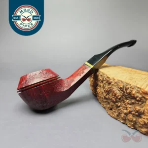 Mina Pipes Sandblasted Estate Briar Pipe, Unsmoked