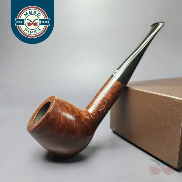 James Upshall Tilshead Group 5 Smooth Apple Estate Briar Pipe, Unsmoked