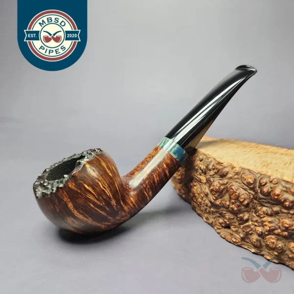 Sean Reum Smooth Acorn w/ Ebonite Handmade Briar Pipe, New