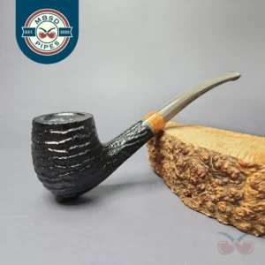 la Biota "Economica" Rusticated Bent Billiard Handmade Briar Pipe, New
