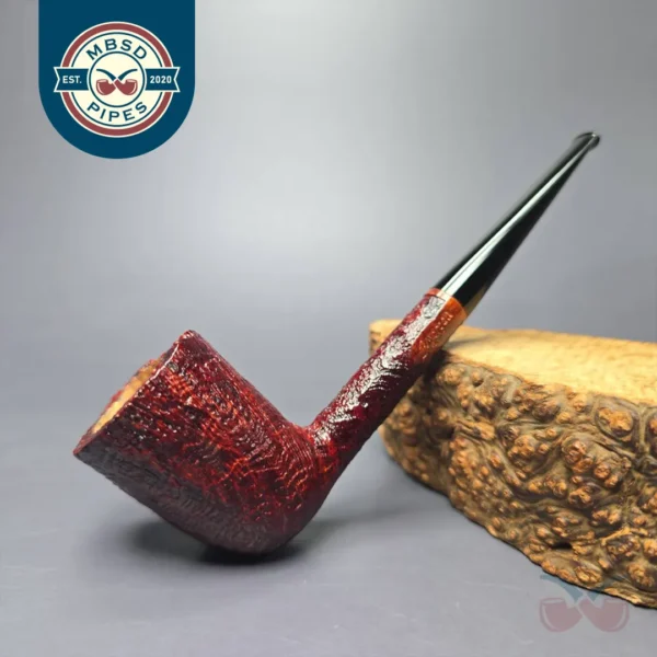 Chris Morgan Signature Slender Sandblasted Dublin Estate Briar Pipe, American Estates