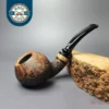 Nording Nosewarmer Partially Rusticated Apple Estate Briar Pipe, Unsmoked