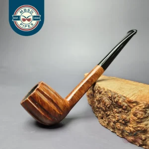 Kennett Pipe c. 1930s Smooth Fluted Billiard Estate Briar Pipe, English Estates