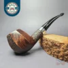 Ferndown Bark *** Partially Rusticated Brandy Estate Briar Pipe, English Estates