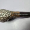 Sam Learned 2001 Crescent Grade Rusticated Hawkbill Estate Briar Pipe, American Estates - Image 2