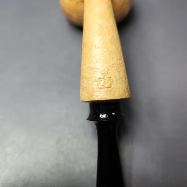 Eclesias Pipes Natural Sandblasted Acorn Handmade Briar Pipe, New - Image 2