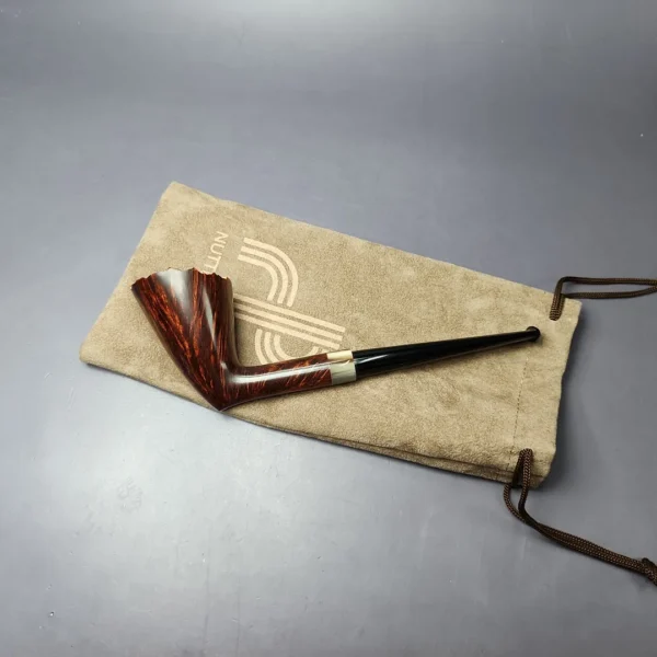 Bruno Nuttens Hand Made Grade AA Twiggy w/ Horn Estate Briar Pipe, Unsmoked - Image 2
