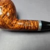 John Aylesbury 419 Smooth Apple w/ Silver Estate Briar Pipe, Unsmoked, 9mm - Image 2