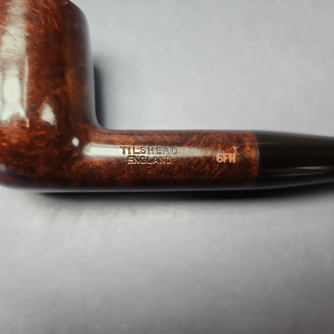 James Upshall Tilshead Group 6 Smooth Large Billiard Estate Briar Pipe, Unsmoked - Image 2