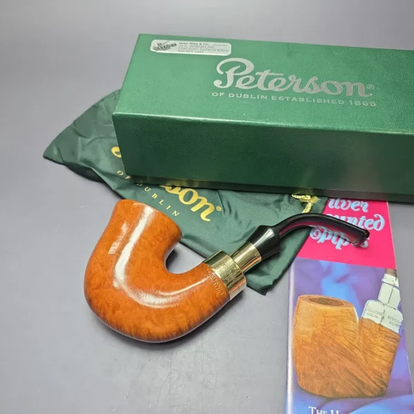 Peterson 1999 Supreme Gold Spigot XL05S Smooth Calabash Estate Briar Pipe, Unsmoked - Image 2