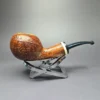Robertson Pipes Contrast Sandblasted Tomato w/ Ivorite Handmade Briar Pipe, New - Image 2