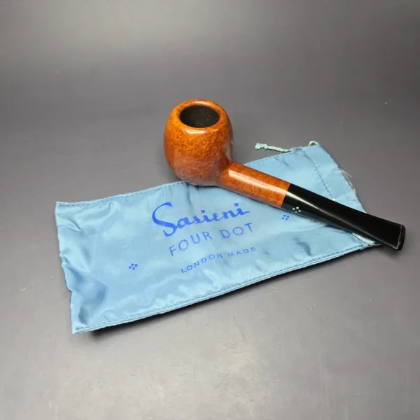 Sasieni Family Era Four Dot Natural Hurlingham Smooth Estate Briar Pipe, Unsmoked - Image 2
