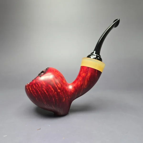 Jonas Rosengren Smooth Tipsy Acorn Sitter Estate Briar Pipe, Unsmoked - Image 2