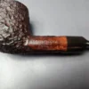 James Upshall Bark Group 5 Partially Rusticated Billiard Estate Briar Pipe, Unsmoked - Image 2