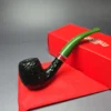 Savinelli 2025 Saint Nicholas 602 KS Rusticated Bent Billiard Briar Pipe, 6mm, New - Image 2