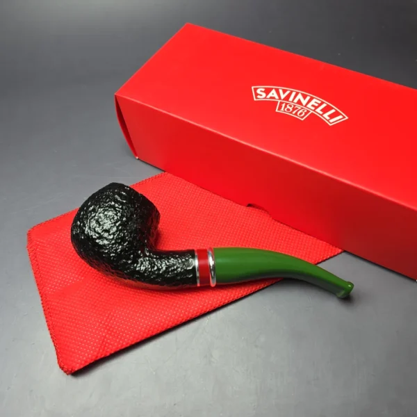 Savinelli 2025 Saint Nicholas 646 KS Rusticated Apple Briar Pipe, 6mm, New - Image 2