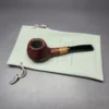 MBSD Briars by Piero Vitale Sandblasted Author w/ Zebrawood Briar Pipe, New - Image 2