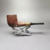 MBSD Briars by Piero Vitale Sandblasted Billiard w/ Zebrawood Briar Pipe, New - Image 2