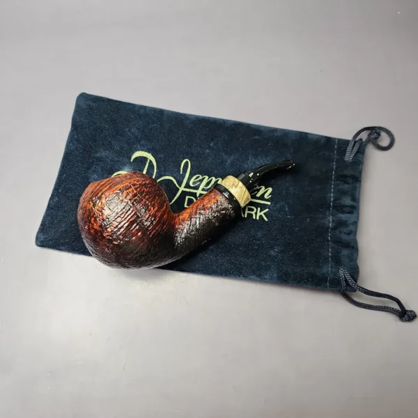 Peder Jeppesen Ida Noah Sandblasted Apple Estate Briar Pipe, Danish Estates - Image 2