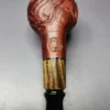 MBSD Briars by Piero Vitale Vintage Sandblasted Author w/ Zebrawood Briar Pipe, New - Image 2