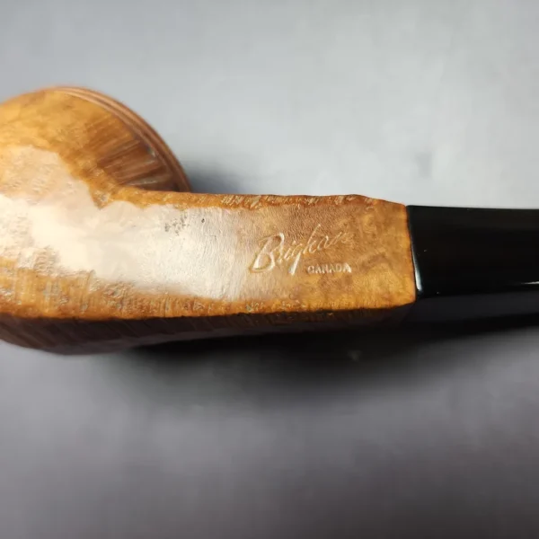 Brigham Canadian Era 3 Dot Sandblasted Bulldog Estate Briar Pipe, Canadian Estates - Image 2