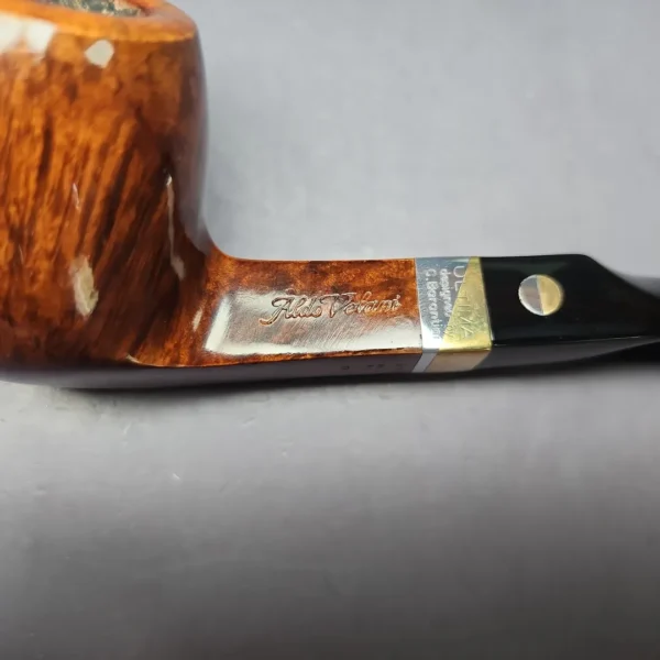 Aldo Velani Ultima Smooth Diamond Shank Billiard Estate Briar Pipe, Italian Estates - Image 2