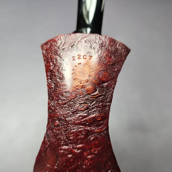 J Alan 2024 Contrast Sandblasted Volcano (2207) Estate Briar Pipe, Unsmoked - Image 2