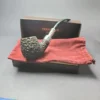 Ferndown Bark Bent Billiard w/ Silver Spigot Estate Briar Pipe, English Estates - Image 2