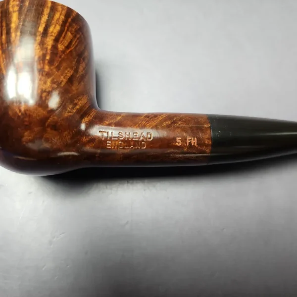 James Upshall Tilshead Group 5 Smooth Billiard Estate Briar Pipe, Unsmoked - Image 2