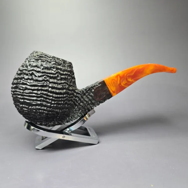 JT Cooke 2004 Magnum Sandblasted Brandy Estate Briar Pipe, American Estates - Image 2